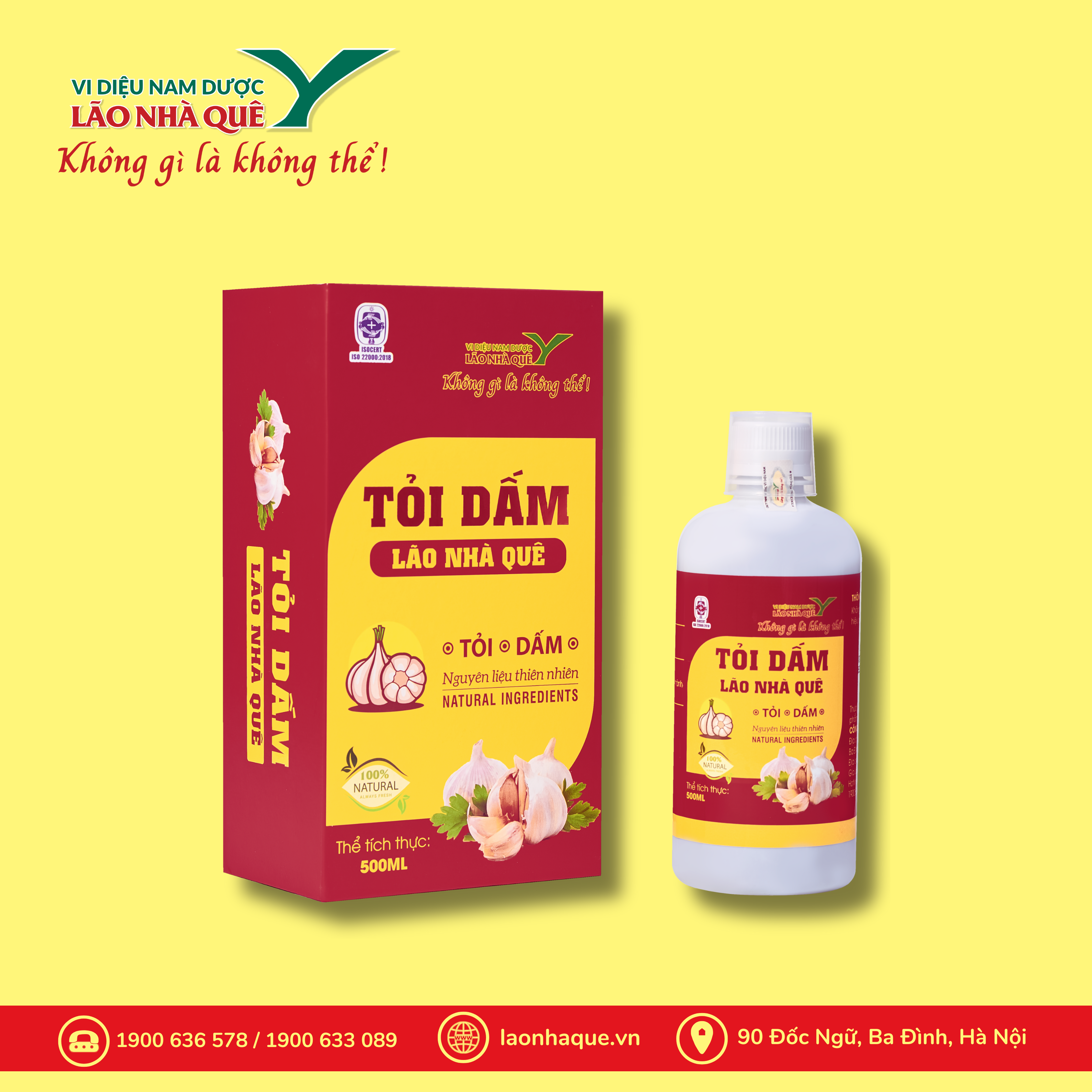 TỎI DẤM – LÃO NHÀ QUÊ 500ML